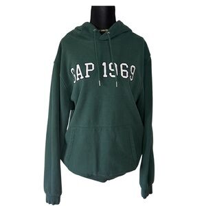 GAP Forest Green Hoodie Unisex Medium
